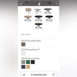 NEW KoverRoos 3’ round picnic table cover